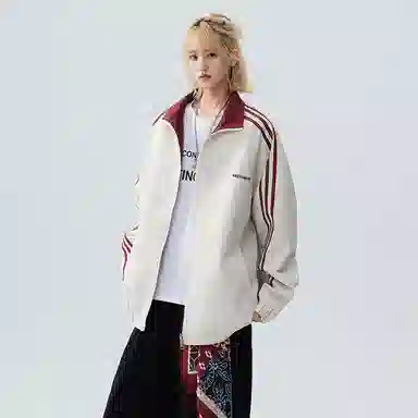 虫小绿 双面穿落肩宽松外套夹克 男女同款