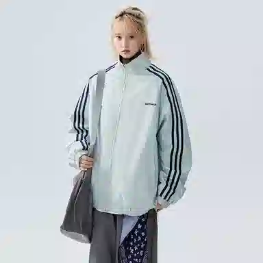 虫小绿 双面穿落肩宽松外套夹克 男女同款