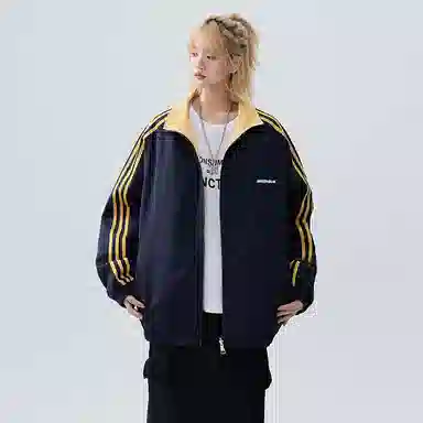 虫小绿 双面穿落肩宽松外套夹克 男女同款