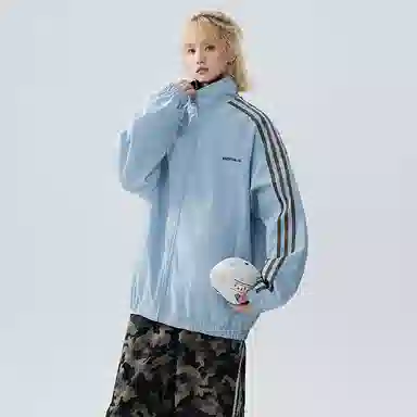 虫小绿 双面穿落肩宽松外套夹克 男女同款