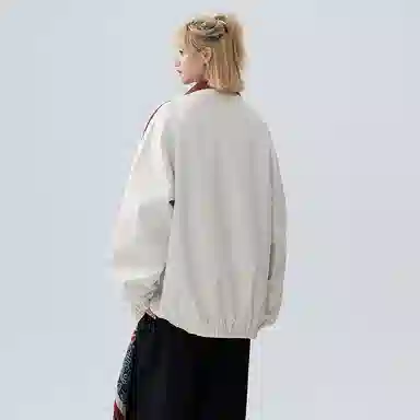 虫小绿 双面穿落肩宽松外套夹克 男女同款