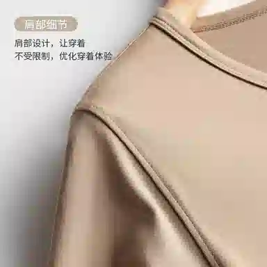 莫代尔 长绒纯棉圆领宽松纯色短袖连衣裙 女款