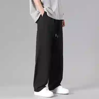 赛琪 日系复古基础款纯色简约阔脚直筒工装机能风宽松百搭垂感休闲裤 男女同款