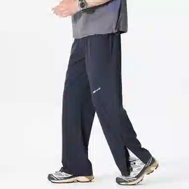 赛琪 美式高街户外运动透气宽松速干中腰系带九分直筒拖地垂感百搭空调裤薄款潮牌休闲裤 男女同款