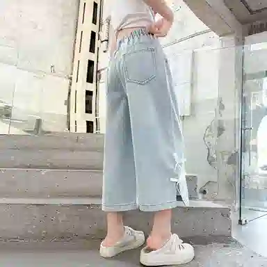 天才小熊牛仔裤 简约柔软流行清爽 儿童款