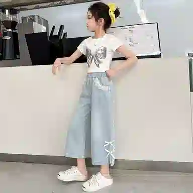 天才小熊牛仔裤 简约柔软流行清爽 儿童款