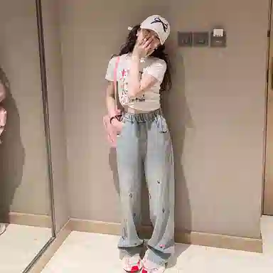 天才小熊牛仔裤 透气百搭简约 儿童款