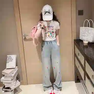 天才小熊牛仔裤 透气百搭简约 儿童款