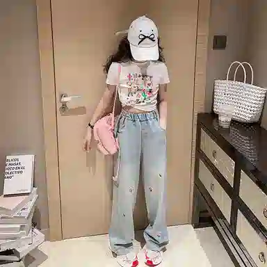 天才小熊牛仔裤 透气百搭简约 儿童款