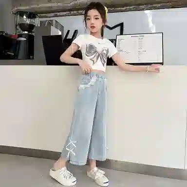 天才小熊牛仔裤 简约柔软流行清爽 儿童款