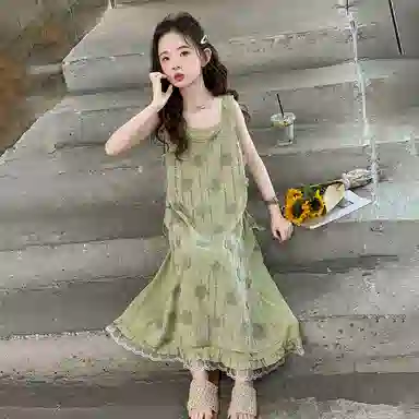 天才小熊连衣裙 无袖亲肤轻盈 中小童