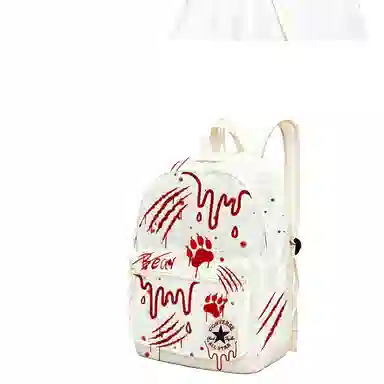 Converse Logo Backpack White Red