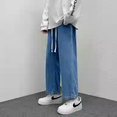 布客行 多风格融合垂坠感显高显瘦直筒长裤牛仔裤 男女同款