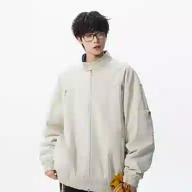 假日伯爵 美式纯色简约痞帅翻领百搭休闲通勤高品质外套潮流时尚春秋季宽松夹克 男女同款