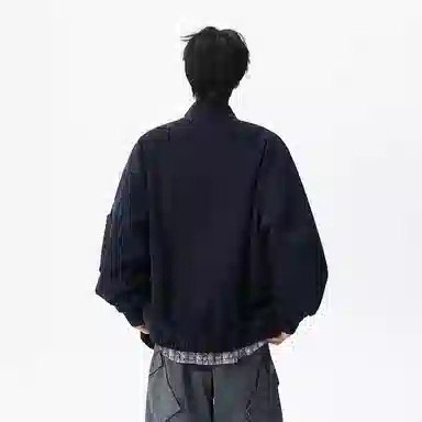 假日伯爵 美式纯色简约痞帅翻领百搭休闲通勤高品质外套潮流时尚春秋季宽松夹克 男女同款