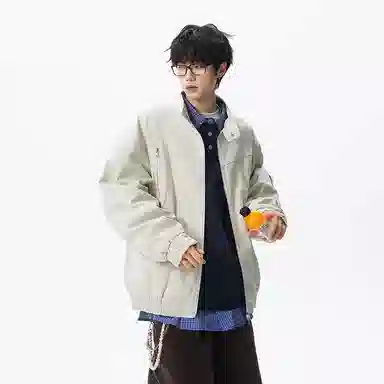 假日伯爵 美式纯色简约痞帅翻领百搭休闲通勤高品质外套潮流时尚春秋季宽松夹克 男女同款