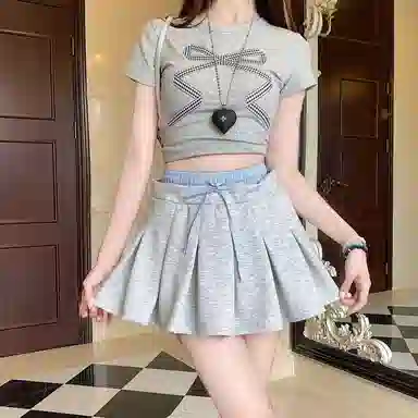 April20th Miu Two-Piece Pleated Skirt