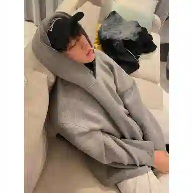 帝狼牛 韩系美式潮流连帽百搭外套卫衣 男女同款