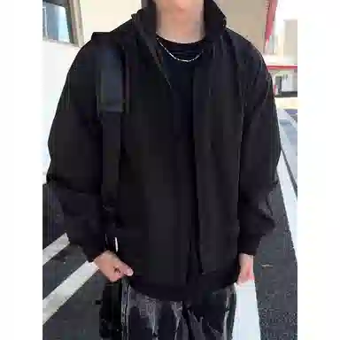 帝狼牛 美式复古立领飞行工装风潮牌外套夹克 男女同款