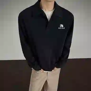 H.V.G.A logocleanfitallgreyPolo