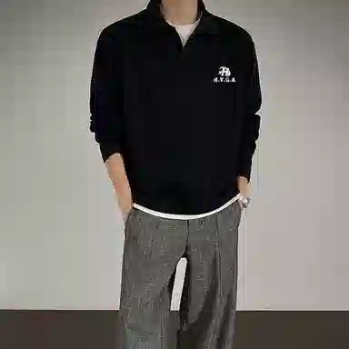 H.V.G.A logocleanfitallgreyPolo