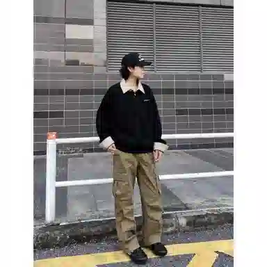 H.V.G.A Polo Half-Zip Sweatshirt