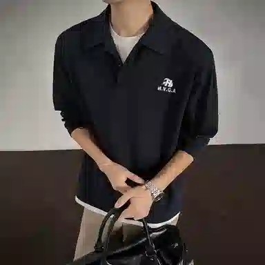 H.V.G.A logocleanfitallgreyPolo