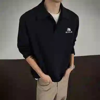 H.V.G.A logocleanfitallgreyPolo