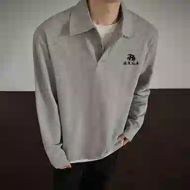 H.V.G.A logocleanfitallgreyPolo