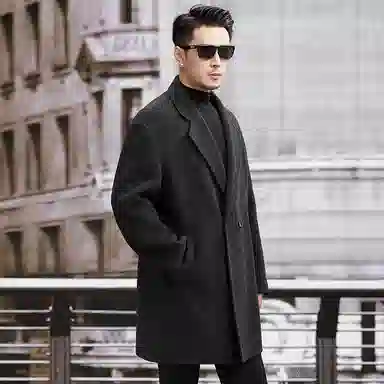OGQG Classic Wool Coat Double-Breasted