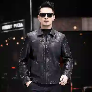 OGQG Leather Biker Jacket