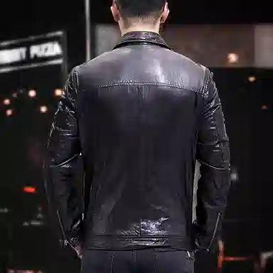 OGQG Leather Biker Jacket