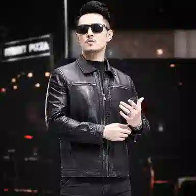 OGQG Leather Biker Jacket