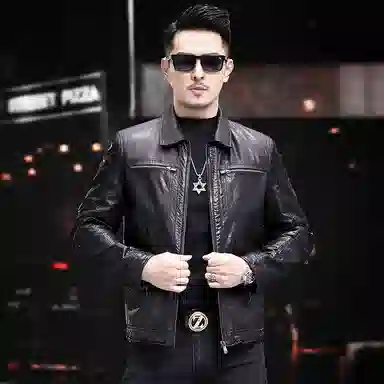 OGQG Leather Biker Jacket