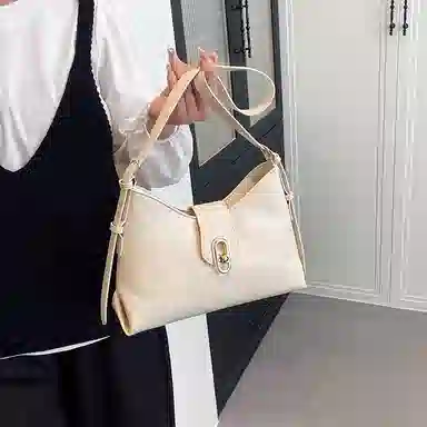 ORANGE BEAN PU Tote
