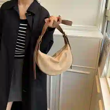 ORANGE BEAN Retro Matte Dumpling Bag