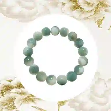 Tike Xi Gradient Green Buddha Beads Bracelet