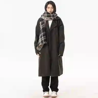 SANTASTIC Classic Double-Breasted Wool Coat