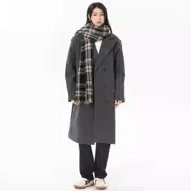 SANTASTIC Classic Double-Breasted Wool Coat