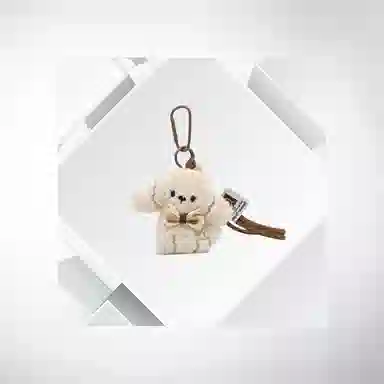清脆小溪 卡通可爱小狗甜美萌趣创意个性设计感治愈萌系玩偶包包挂饰百搭 毛绒 挂件 男女同款情侣款