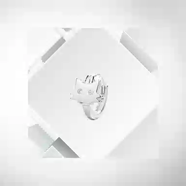 清脆小溪 可爱猫咪小众个性创意精致简约高级感氛围感温柔俏皮风日常通勤百搭 合金 耳环 女款