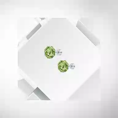 清脆小溪 闪钻八边玫瑰耳骨钉爆闪独特简约精致小众轻奢高级感个性日常百搭 锆石 耳钉 女款