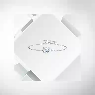 清脆小溪 梦幻星月 精致轻奢小环球气质百搭甜美高级法式浪漫森系优雅大方 合金 手链 女款