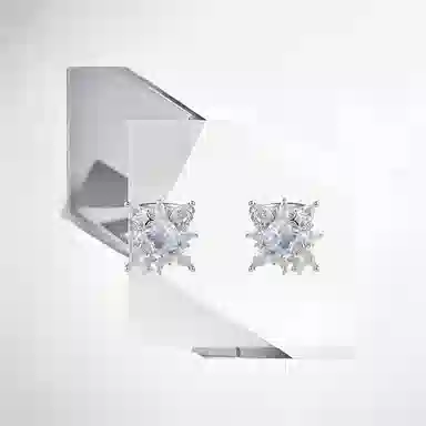 清脆小溪 气质爆星星轻奢小众设计感个性独特耳饰潮流美式风百搭 锆石 耳夹 女款