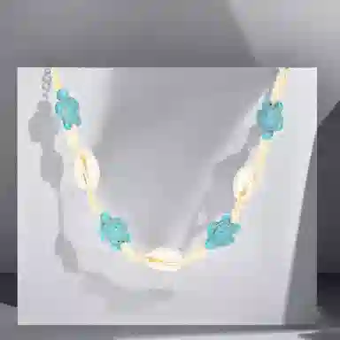 清脆小溪 创意 卡通海龟精致可爱风气质俏皮个性设计搞怪 树脂 项链 女款