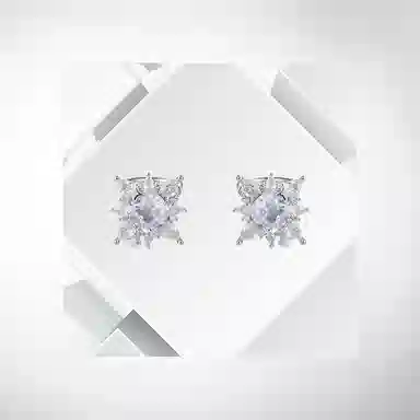 清脆小溪 气质爆星星轻奢小众设计感个性独特耳饰潮流美式风百搭 锆石 耳夹 女款