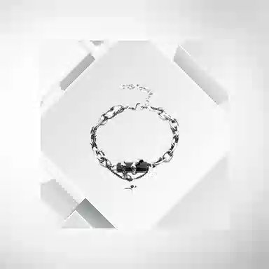 清脆小溪 星芒缠绕暗黑中性冷淡风轻奢小众精致潮流个性高级感设计经典时尚百搭 钛钢 手链 男款