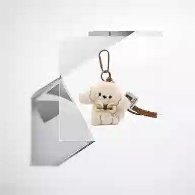 清脆小溪 卡通可爱小狗甜美萌趣创意个性设计感治愈萌系玩偶包包挂饰百搭 毛绒 挂件 男女同款情侣款