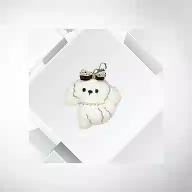 清脆小溪 卡通可爱小狗甜美萌趣创意个性设计感治愈萌系玩偶包包挂饰百搭 毛绒 挂件 男女同款情侣款