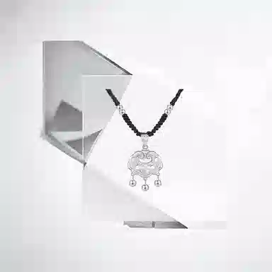 清脆小溪 平安锁精致高级感新中式长命锁铃铛设计复古时尚轻奢气质#好运 合金 挂件 男女同款情侣款